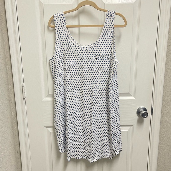 Roller Rabbit Blue Heart Pajama Dress - Picture 1 of 13